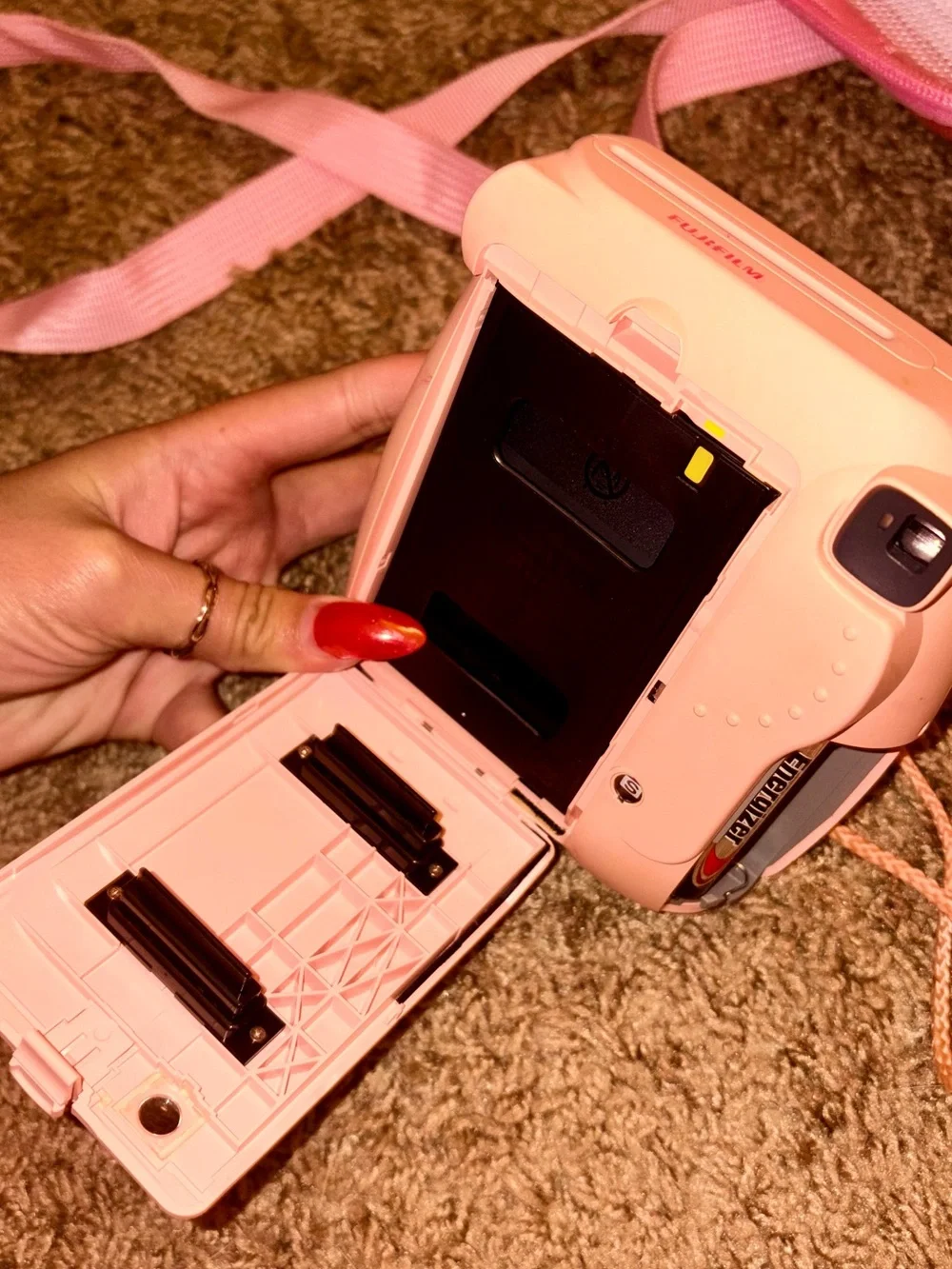 Fujifilm Instax Mini 8 Instant Camera — Peach Pink